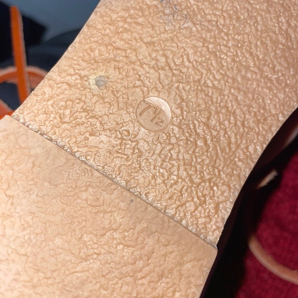 Madewell The Boardwalk Ankle-Tie Sandal Chestnut Brown Leather G4998 Ladies 7.5 - Picture 9 of 9